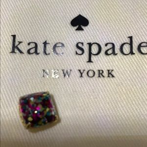 Gold Tone, Square Stud Earring